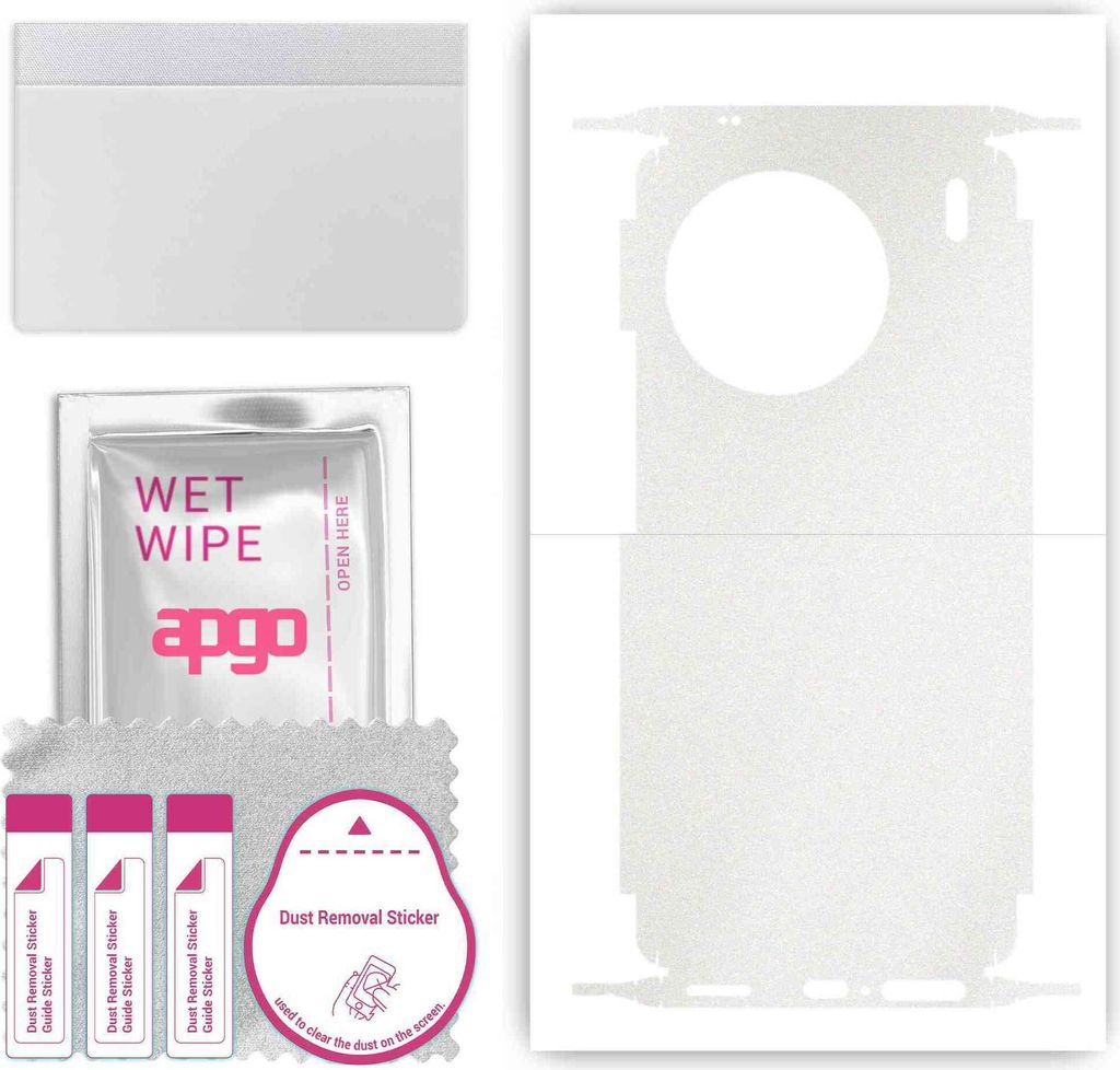 apgo Rückseite + Seiten Schutzfolie, Skin, kompatibel mit Vivo X90s, Hinten Displayschutzfolie aus Vinylfolie, kratzfest, einfache Montage - Matt ...