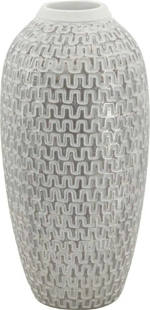Vase design pour bouquet de fleurs blanc et or - Décoration Mauro Ferretti