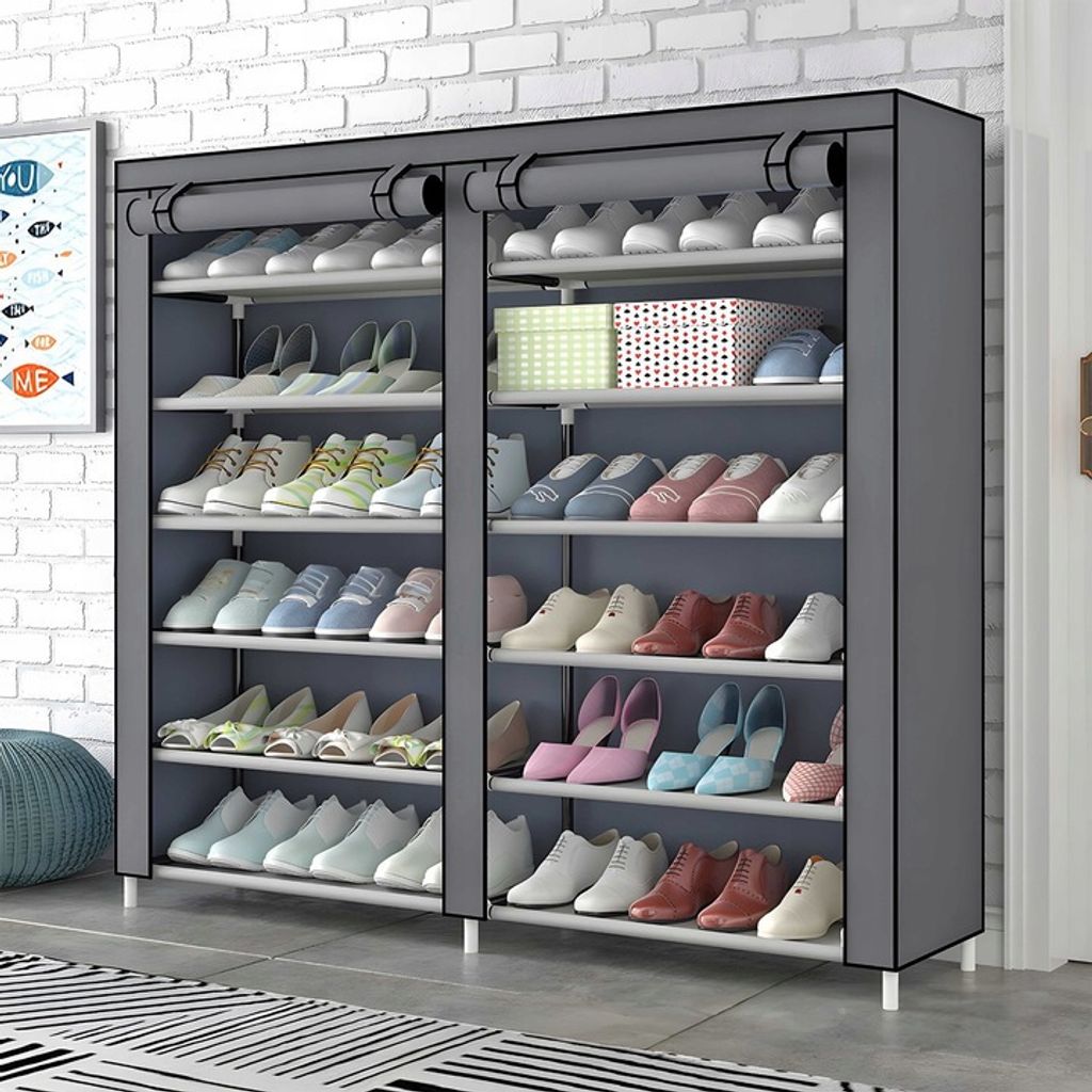 Schuhschrank, Stoff, Schuhregal, Garderobe XXL Produktbild 6