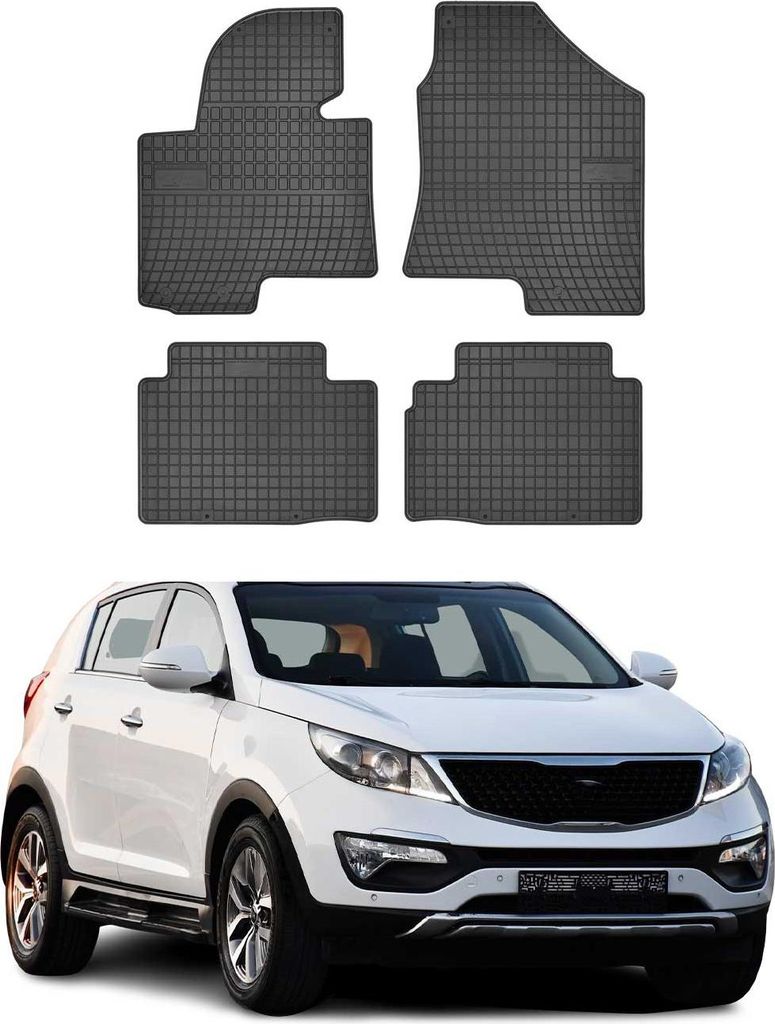 2010-2015 Kia Sportage Fußmatten TPE Schwarz 4 tlg Produktbild 