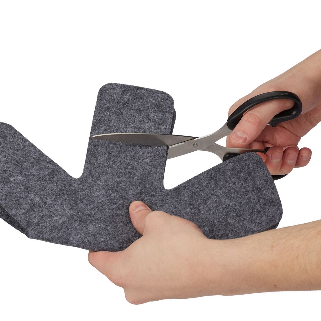 Protezioni Per Pentole Relaxdays In Feltro – Set Da 6 Sottopentole 38x30 Cm, Antigraffio E Resistenti Al Calore 180°C
