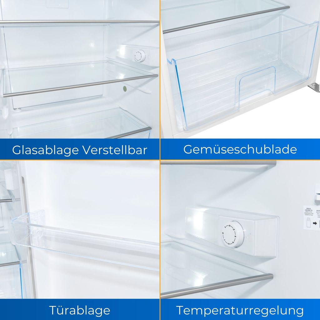 Exquisit Vollraumkühlschrank KS16-V-H-010E weiss | 133 l Produktbild 