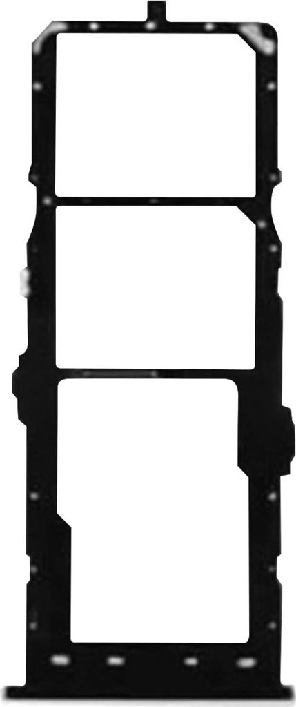 2x SIM + 1x Micro-SD Kartenhalter Ersatzteil für Samsung Galaxy A11 – Schwarz