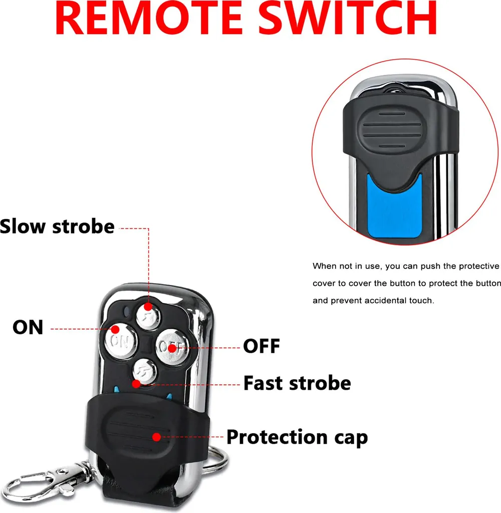Câblage pour phares de travail LED avec commande sans fil et 2 sorties