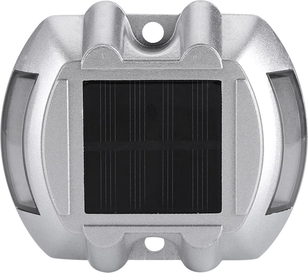 Guss Aluminium Solarstrom 6 LED Outdoor Wasserdicht Auffahrt Weg Licht Straße Lampe (Weiß)