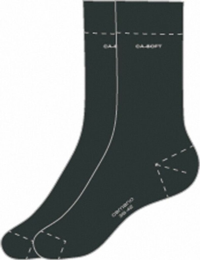 Camano Ca-Soft Socks uni NOS anthrazit, 2er Pack Damen, Herren Socken