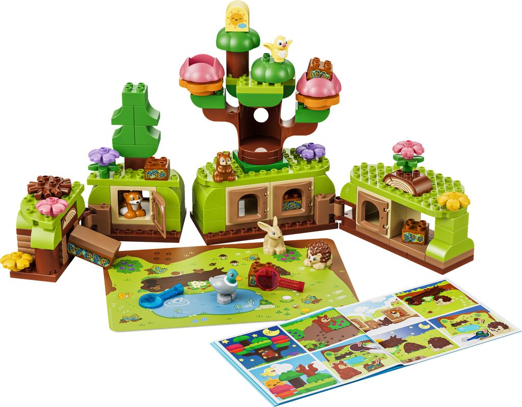 LEGO DUPLO Bos met wilde dieren - Educatief speelgoed voor Productafbeelding 
