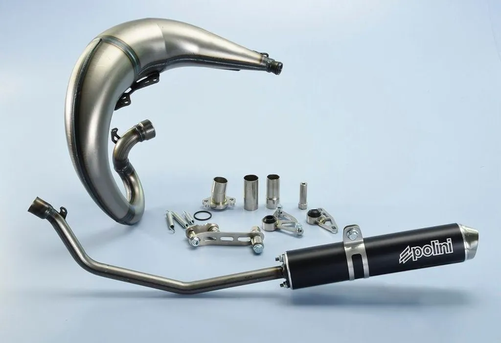 Ligne d'Échappement Sport Aluminium Noir Polini pour Derbi DRD S