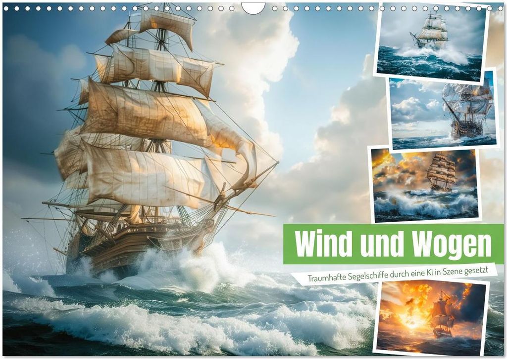 Wind und Wogen (Wandkalender 2026 DIN A3 quer), CALVENDO Monatskalender