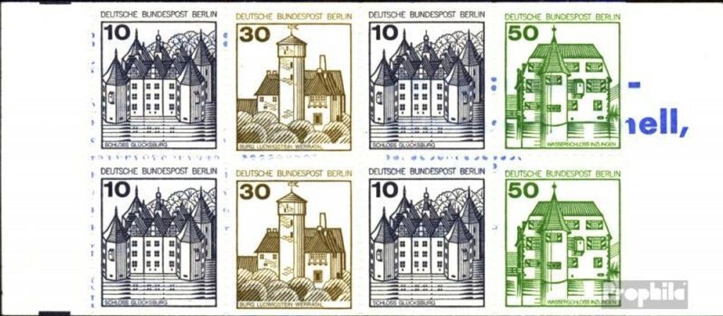 Briefmarken Berlin (West) 1980 Mi MH11l (kompl.Ausg.) postfrisch Burgen und Schlösser