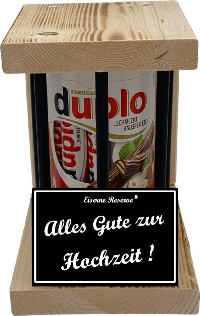 duplo Riegel - Notfall Reserve - Black Edition - Alles Gute zur Hochzeit - Hochzeit Geschenk