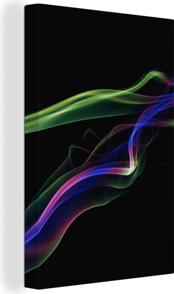 OneMillionCanvasses - Leinwandbilder - 90x140 cm, Anzeige einer bunten Rauchwolke, Wandbilder Kunstdruck Wanddekoration - Wandschmucke - Schlafzi...