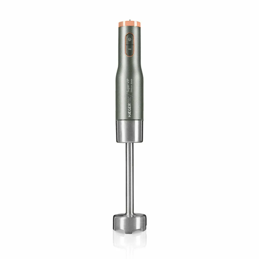 Haeger HB-80G.026A Mixeur plongeant 800W Gris en acier inoxydable robuste