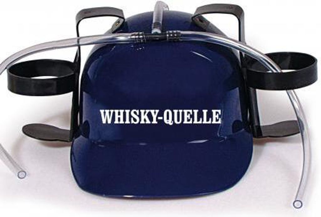 Trinkhelm Spaßhelm mit Print - Whisky-Quelle - 51607 Color - blau
