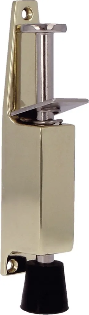 Arrêt de porte et portail télescopique noir et or - Hauteur 16,5 cm