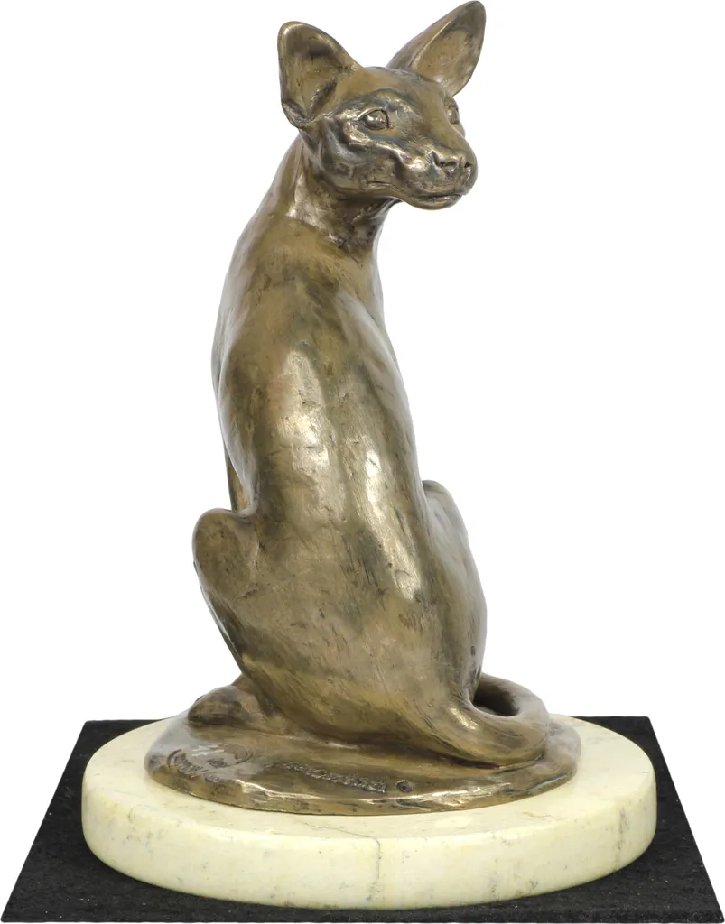 Figurine de Décoration Chat Mau Égyptien - Objet de Collection Art-Dog 20cm