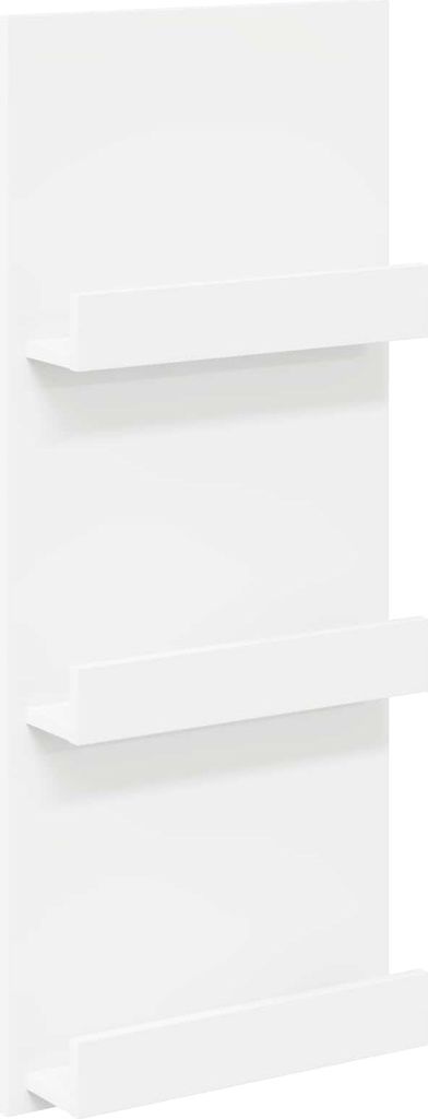vidaXL Magazinregal mit Regal Weiß 43 x 11 x 102 cm Holzwerkstoff
