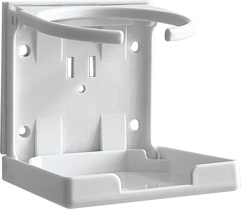 Zusammenklappbarer Getränkehalter, robust, ohne Bohren, auslaufsicher, für Getränkedosen, Wasserflaschen, Kaffeetassen, Kleiderbügel, Schreibti...