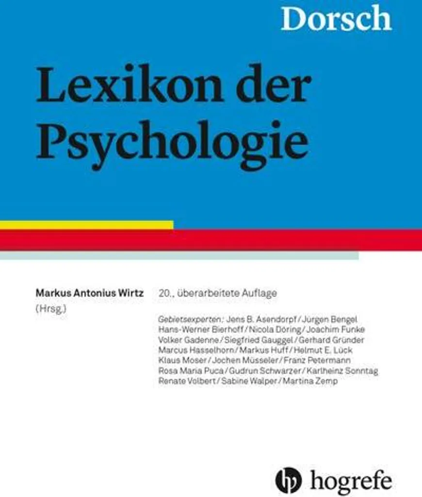 Dorsch encyclopédie de psychologie avec index thématique détaillé