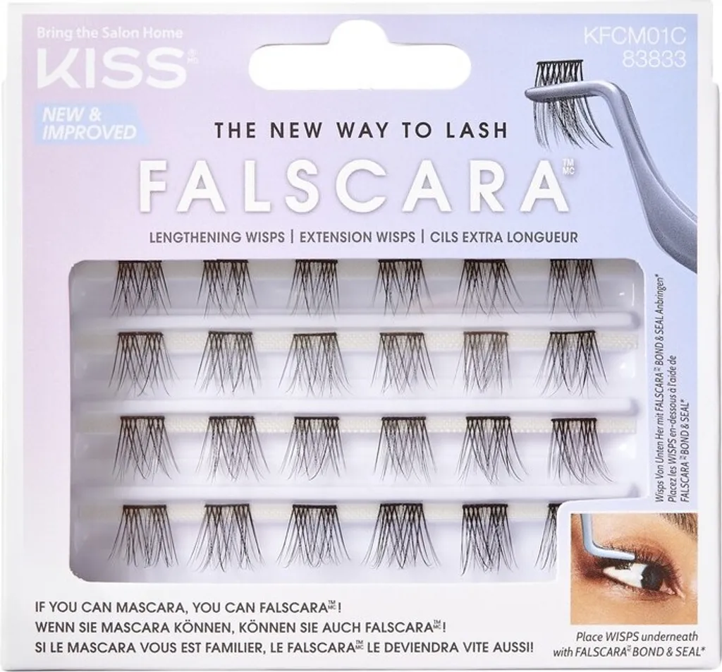 Faux-cils en Clusters KISS Falscara Wisp Multi 01 - Effet Extension Cil