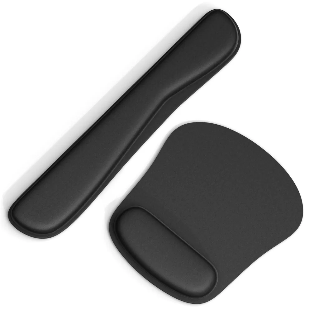 Support poignet pour bureau et télétravail, tapis ergonomique grand confort