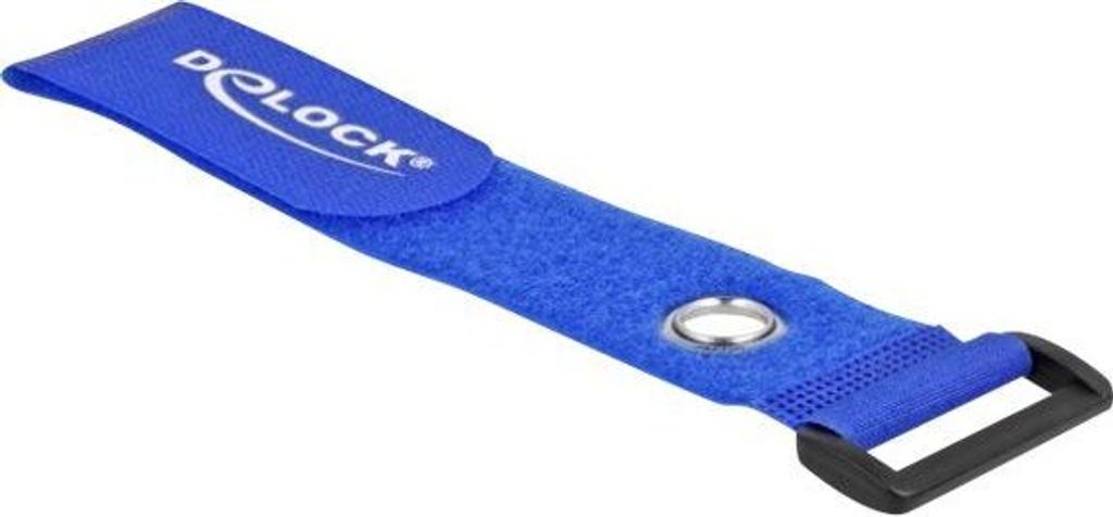 Delock Klett-Kabelbinder mit Schlaufe und Befestigungsöse L Produktbild 