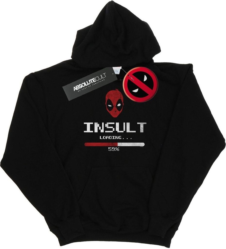 Marvel - "Insult Loading" Kapuzenpullover für Herren BI9334 (S) (Schwarz)