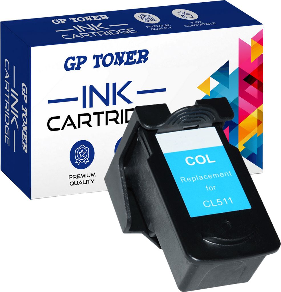 DRUCKER PATRONE für CANON CL-511 PIXMA MP280 MP495 MP490 MP270 MX360 MX410