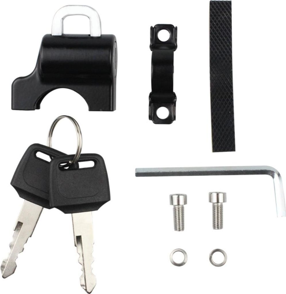 Motorradhelmschloss, wasserdicht und rostfrei, Motorradhelmschloss, Aufhängehaken, Batterie, Autohelm, Diebstahlsicherung