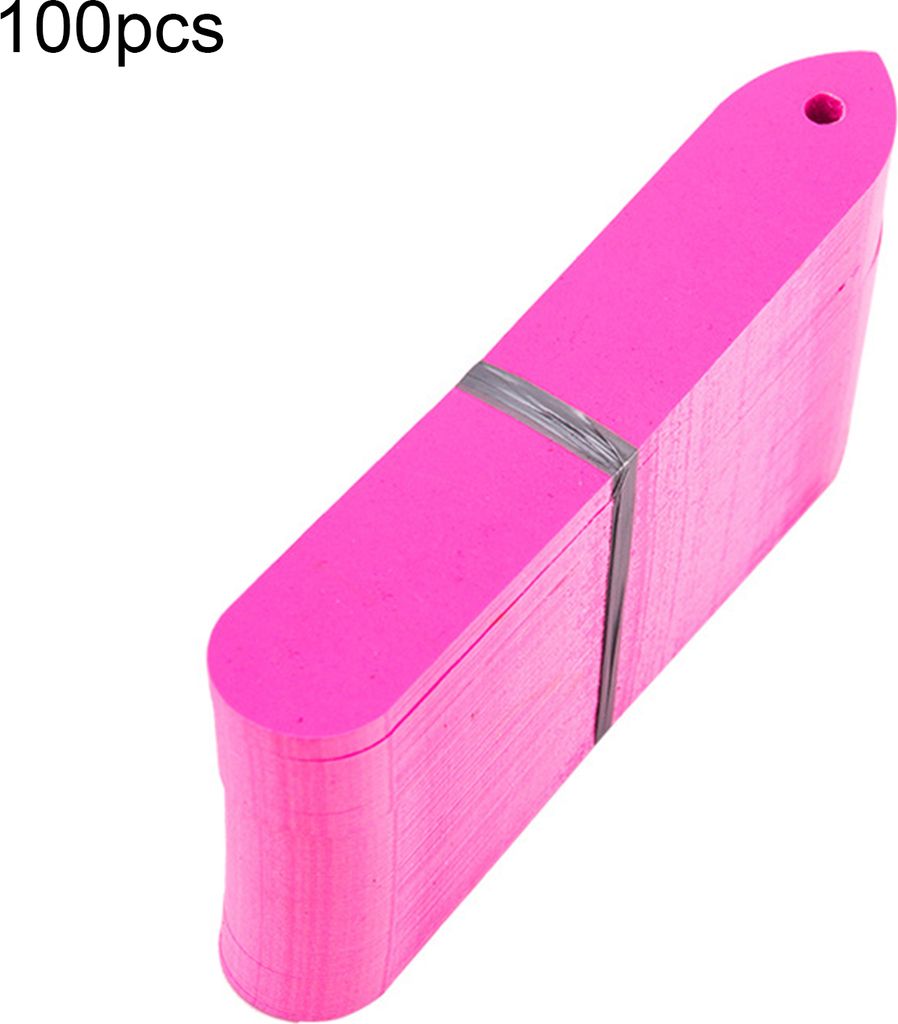 100 pcs Pflanzenbezeichnungen hohe Zähigkeit Anti-Deform Plastikpflanzen-Tags Topfblütenklassifizierungszeichen für Garten-Rosa