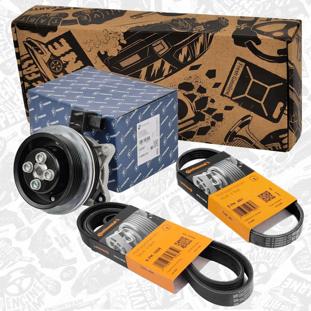 Kit de pompe à eau avec courroie crantée pour VW Golf V et Touran 1T1
