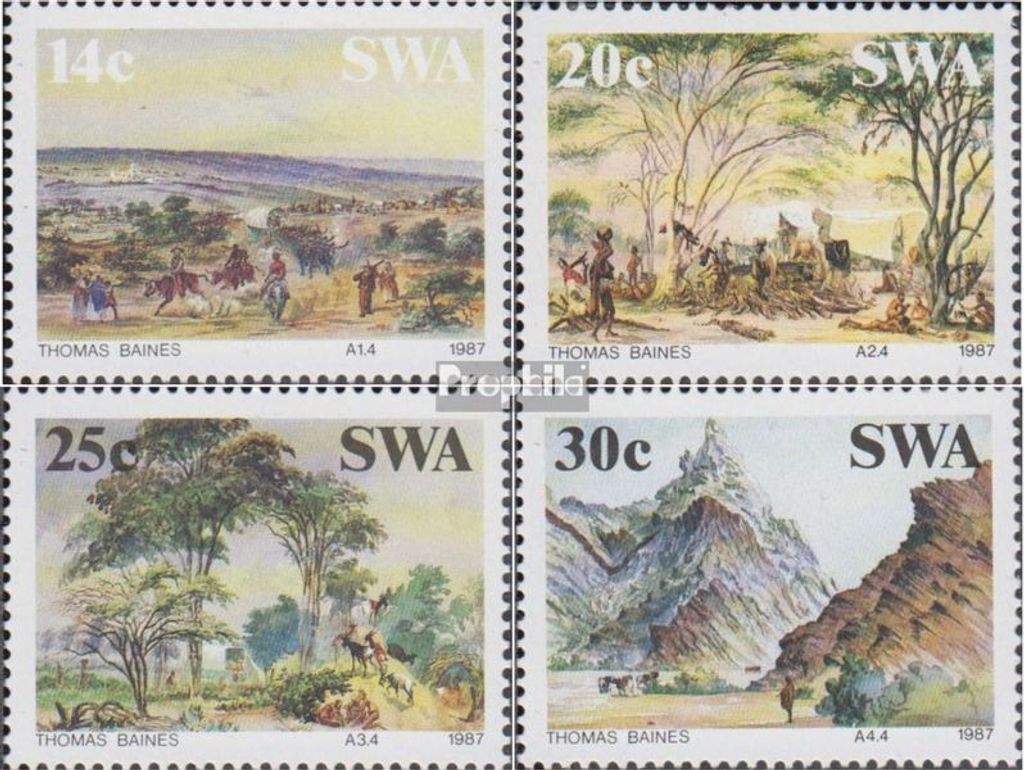 Briefmarken Namibia - Südwestafrika 1987 Mi 600-603 (kompl.Ausg.) FDC Historisches Südwestafrika