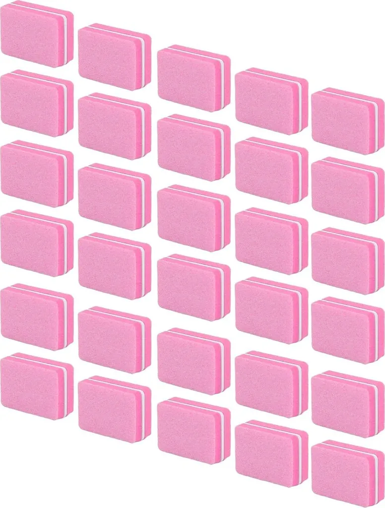Kit de limes à ongles 30 pièces : bloc abrasif et polisseur manucure