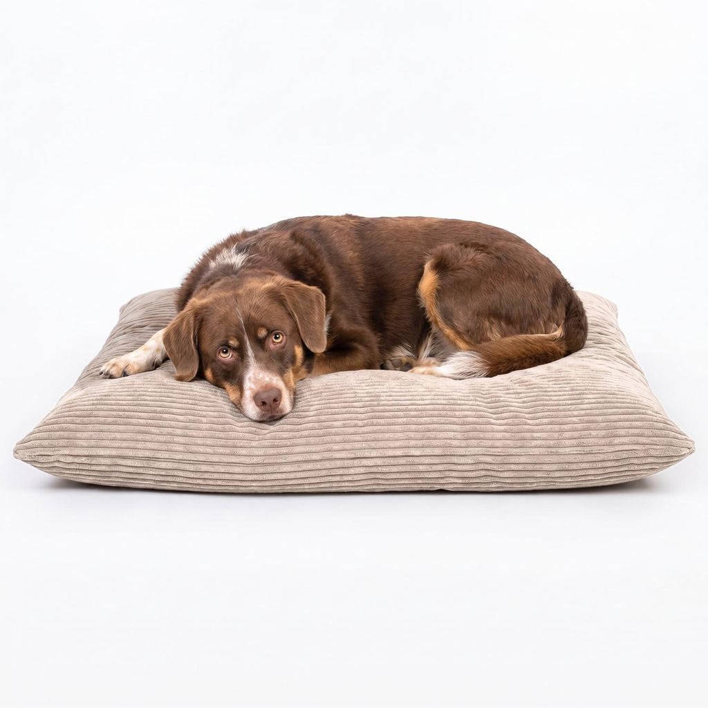 4L Textil MOLLY Hundekissen aus Cord, wendbares Hundebett, Produktbild 