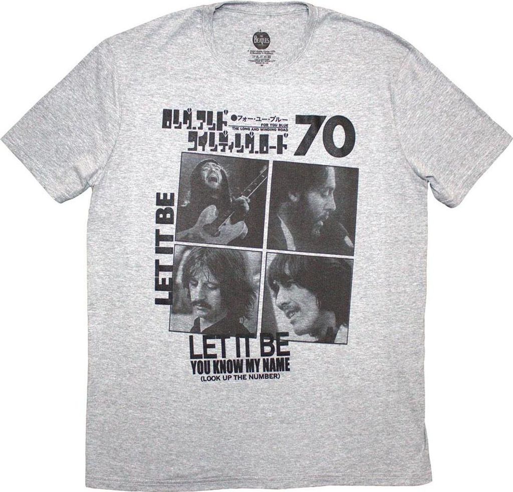 The Beatles - "1970" T-Shirt für Herren/Damen Uni RO13786 (S) (Grau)