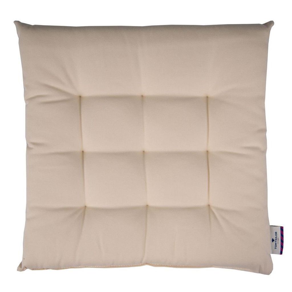 Tom Tailor Dove creme Sitzkissen 40x40cm