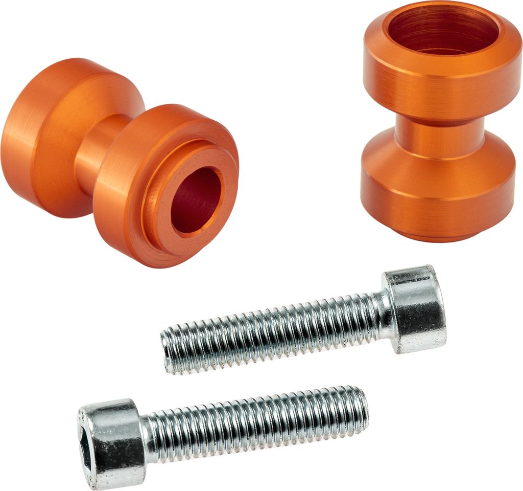 Bobbins / Racingadapter Montageständer M10 x 1,25 orange (mit Distanzhülse)