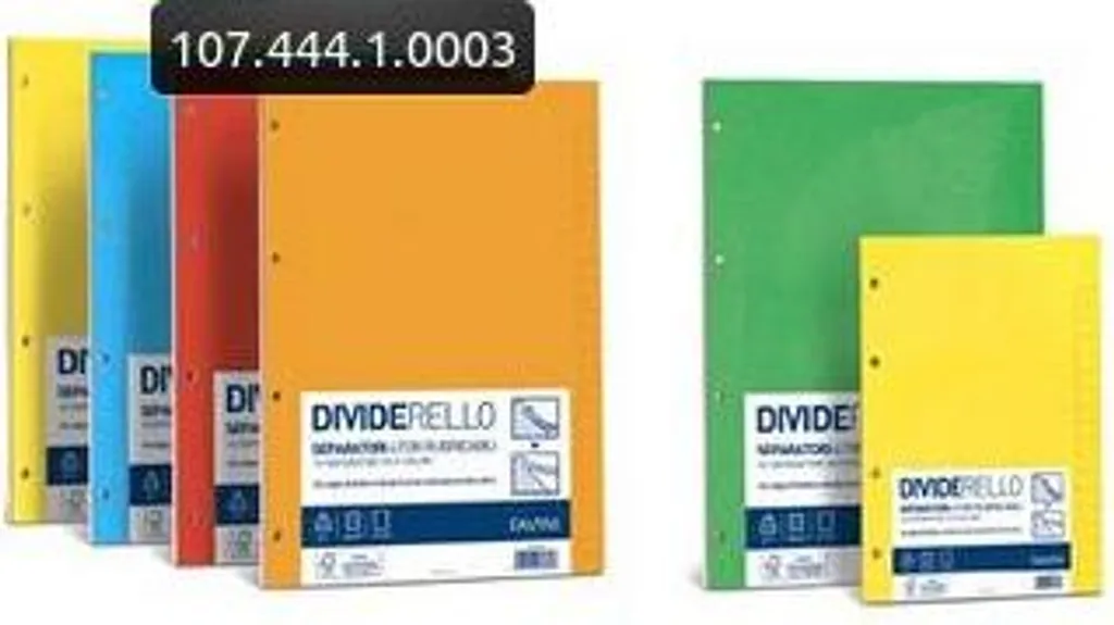 Separatori Dividerello Favini A5 Multicolore 220g - 10 Fogli A56Y105