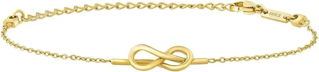 Bracelet chaîne maille fine avec pendentif infini plaqué or B&ME