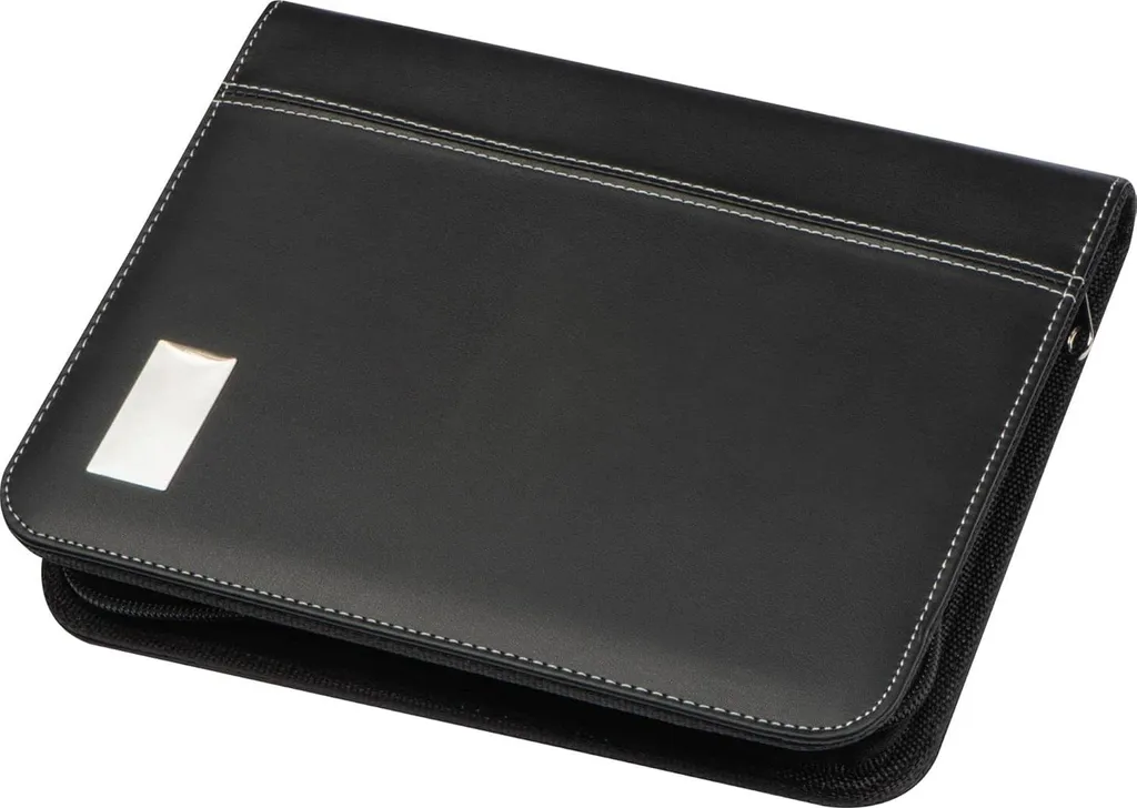 Porte-documents A5 Map relié noir en papier rigide - Lot de 1 pièce - 3