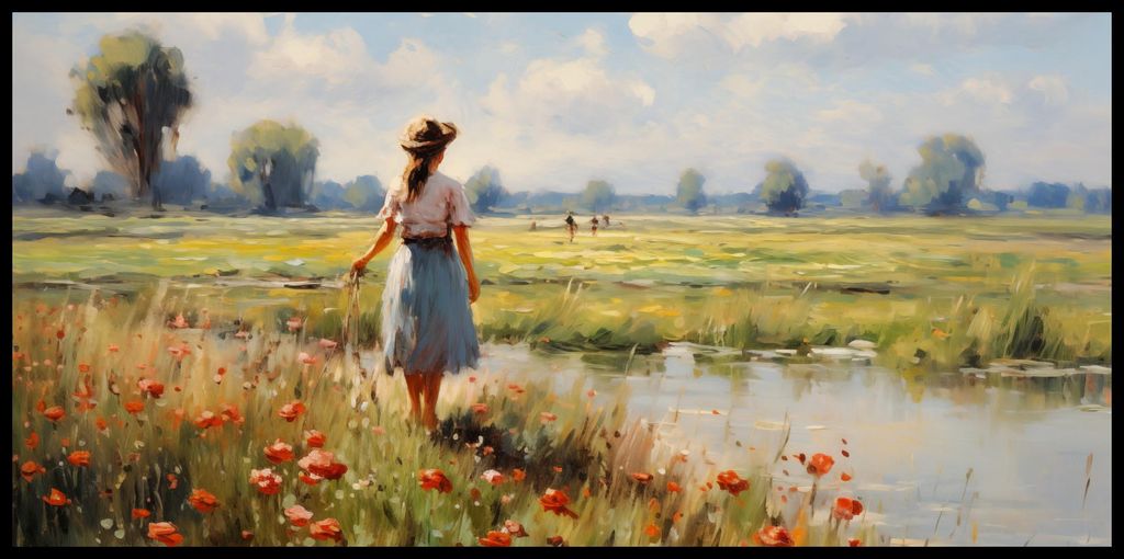 Plakat 91,3x44,5cm Ländliche Ruhe