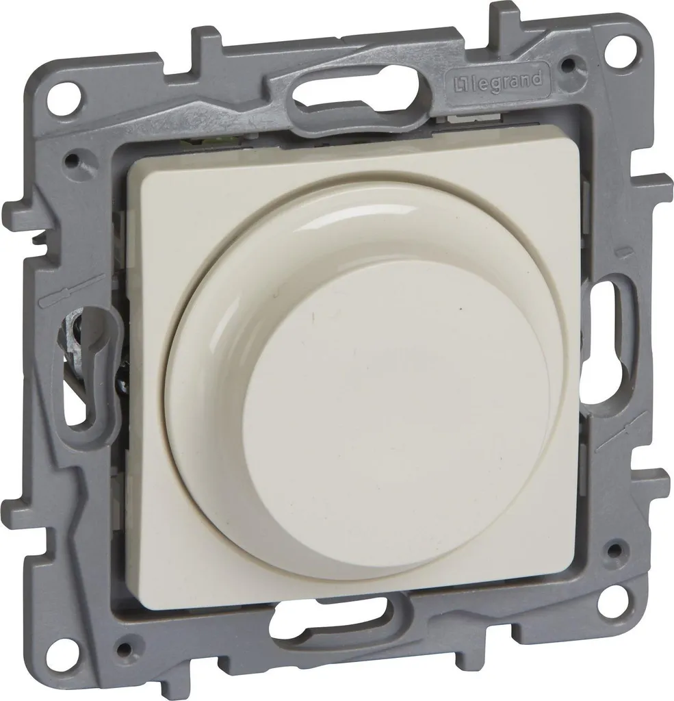 Variateur rotatif 300W Niloe Legrand Crème 665114 pour éclairage tamisé