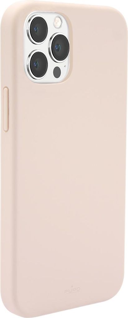 PURO ICON Anti-Microbial Cover – Hülle für iPhone 13 Pro Max mit antibakteriellem Schutz (Pink Sand)
