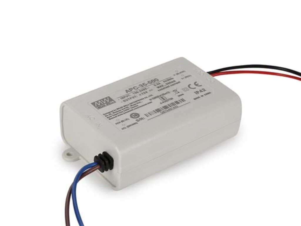 Mean Well LED-TREIBER - KONSTANTSTROM - 1 AUSGANG - 350 mA - 25 W