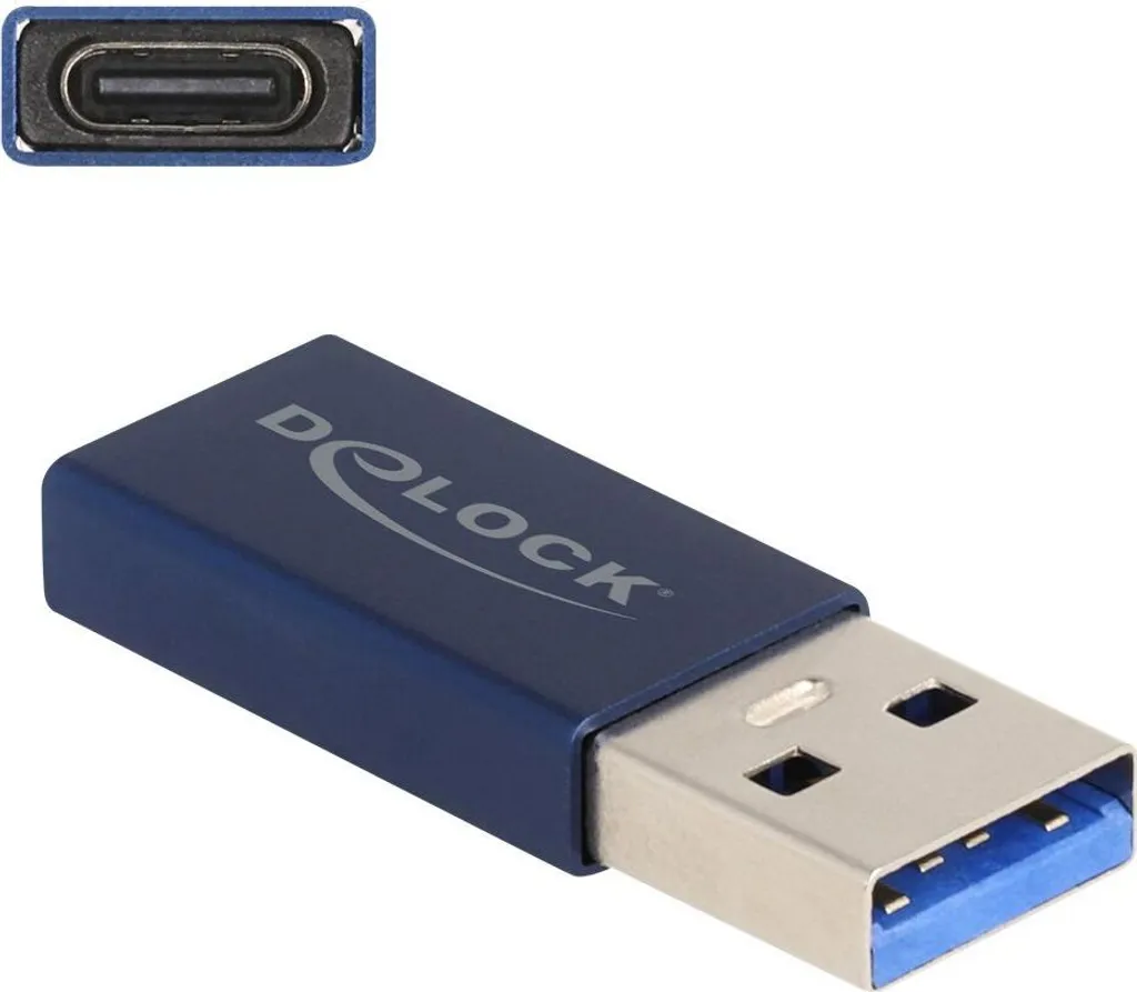 Delock Adattatore USB 10 Gbps Tipo-A a USB-C | Velocità Top E-Commerce
