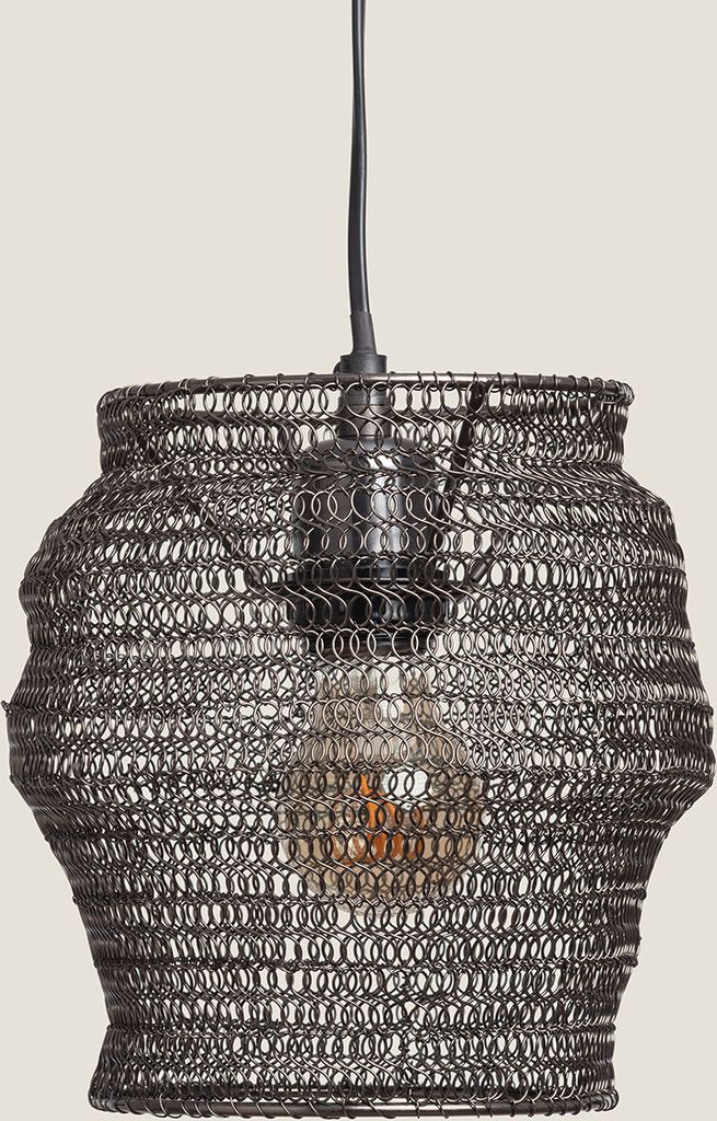 Pendelleuchte Metall Kimolos Schwarz