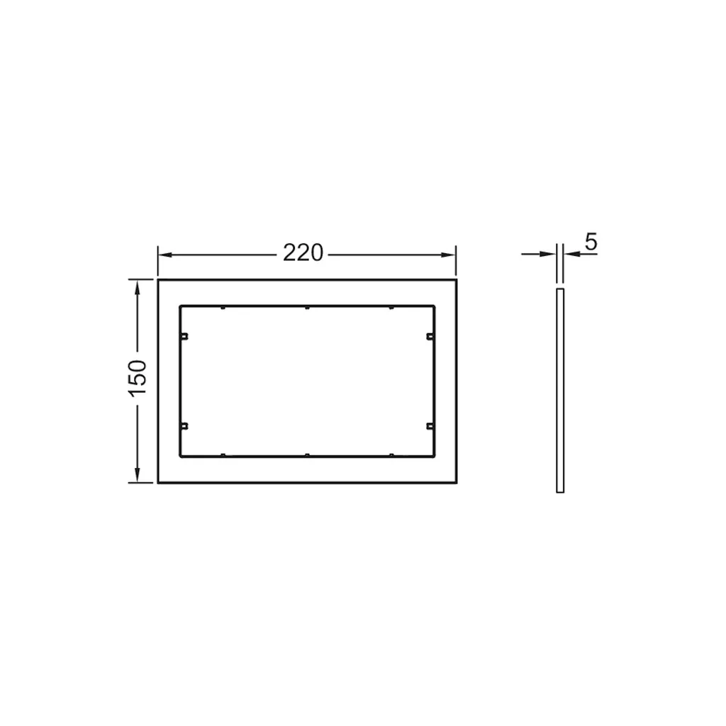 TECE 9240410 Cornice Distanziale Bianca per TECEnow e TECEloop - 2