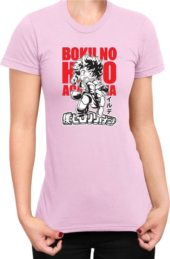 Damen T-Shirt Japan Anime Manga My Hero Anime Academia 02 Hero School, Lady L / Hellrosa