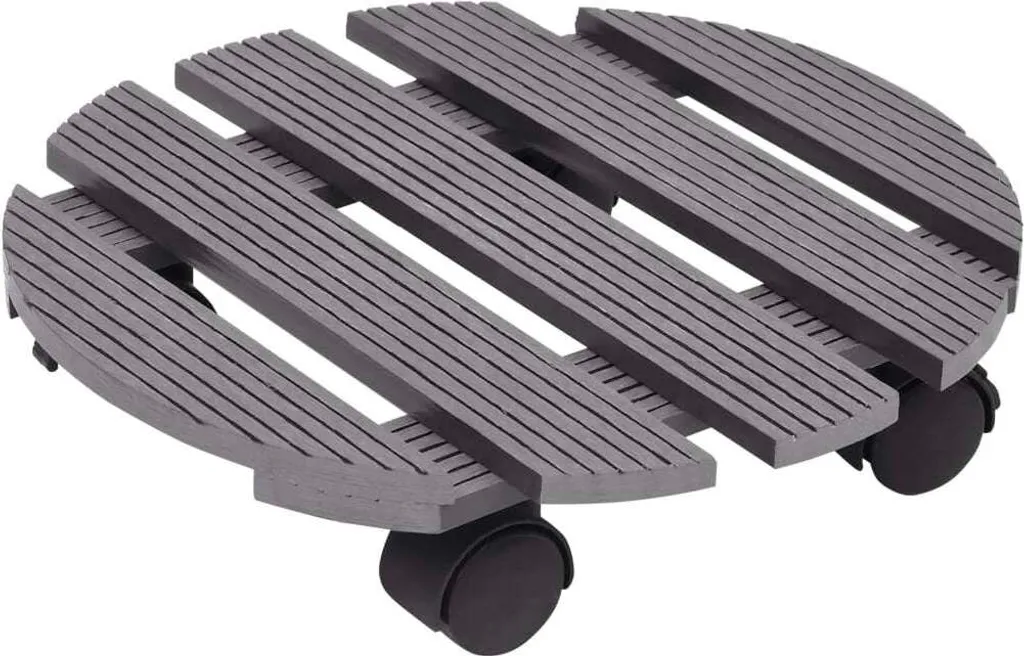 Déplacez vos pots lourds facilement avec ce lot de 4 rouleaux en WPC