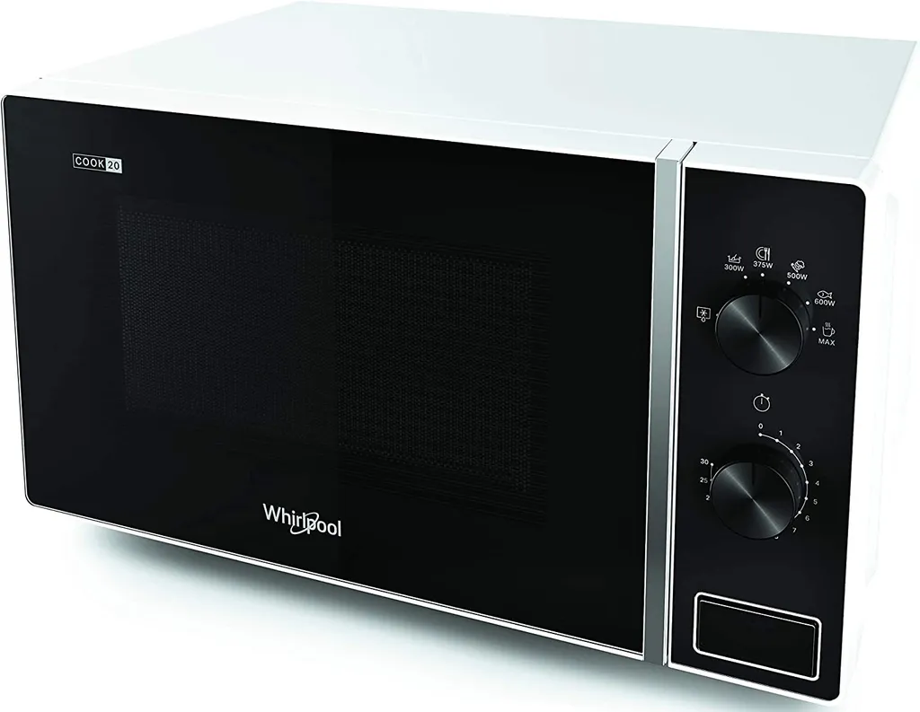 Petit micro-ondes Whirlpool Blanc 20L Idéal pour Réchauffer et Cuisiner